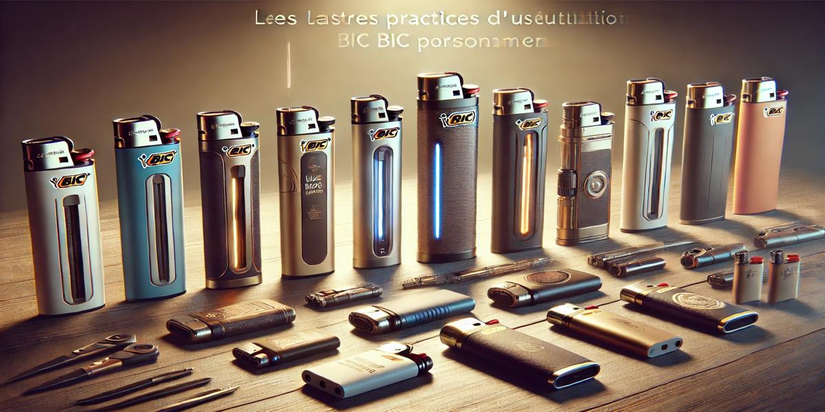 Les meilleures pratiques d'utilisation des Briquets Bic Personnalisés